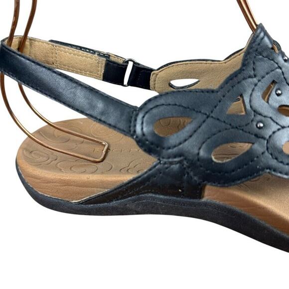 Rockport Ridge Sling Slingback Thongs Sandals Black Womens Shoes Studded sz 9 - Picture 3 of 16